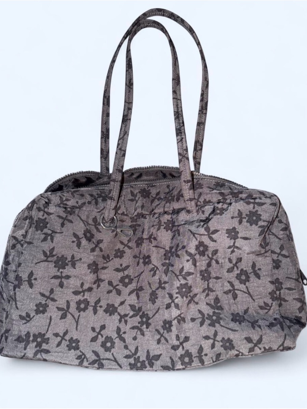 Baggu Charcoal Ditsy Medium Bowler bag EUC